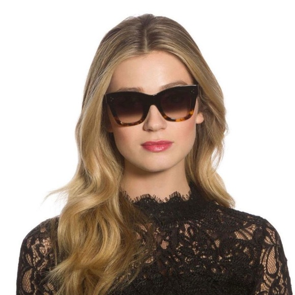 Celine Accessories - Celine Two-Tone Cat-Eye Sunglasses - Black & Tortoiseshell
